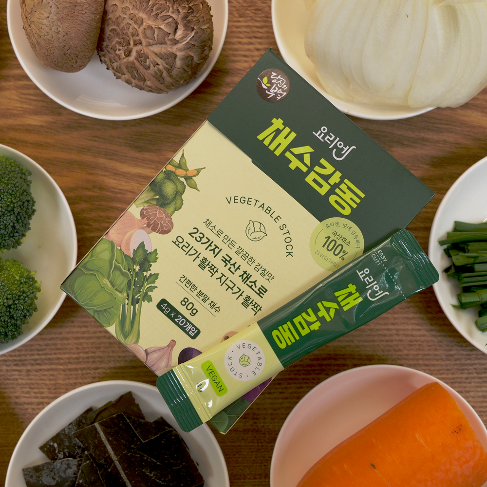 요리엔 채수감동 육수감동 분말스틱 조미료 4g 20스틱