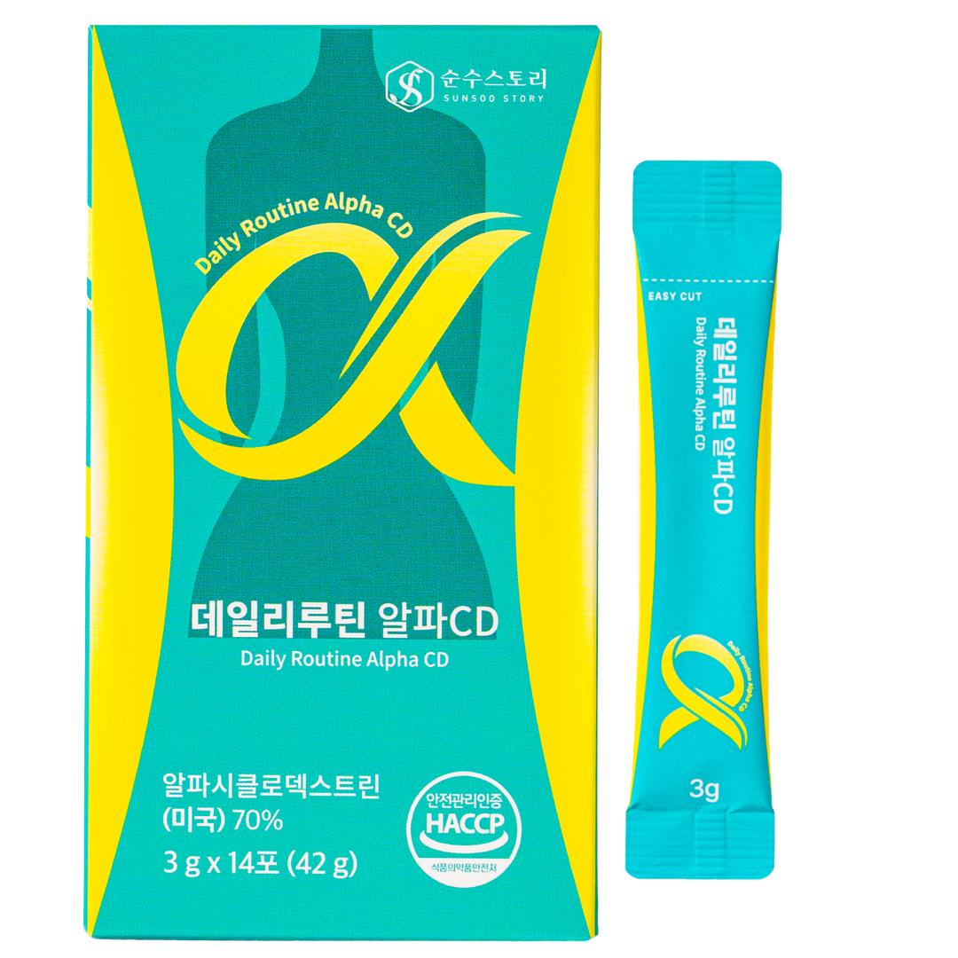 [순수스토리] 똥배 쏙! 데일리 루틴 알파CD (3000mg x 14포)