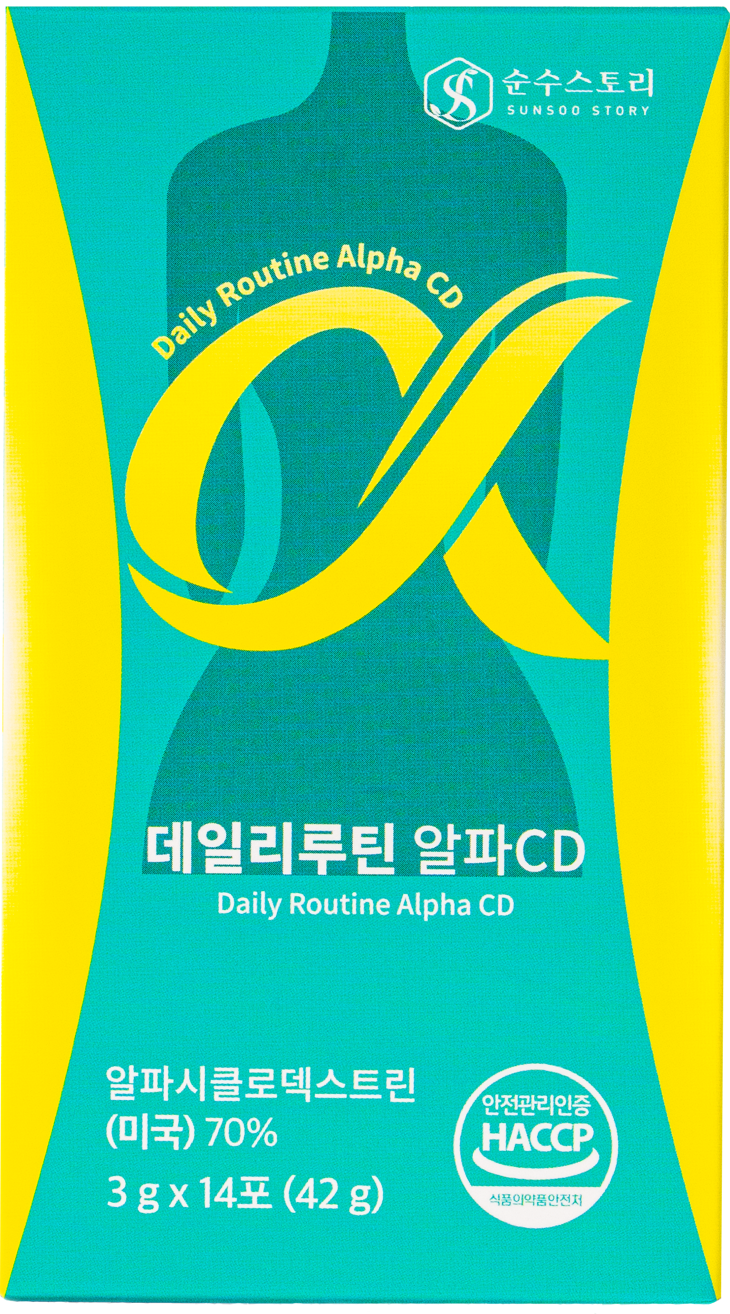 [순수스토리] 똥배 쏙! 데일리 루틴 알파CD (3000mg x 14포)