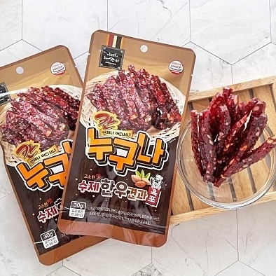 프리미엄 수제 한우 견과육포 30g