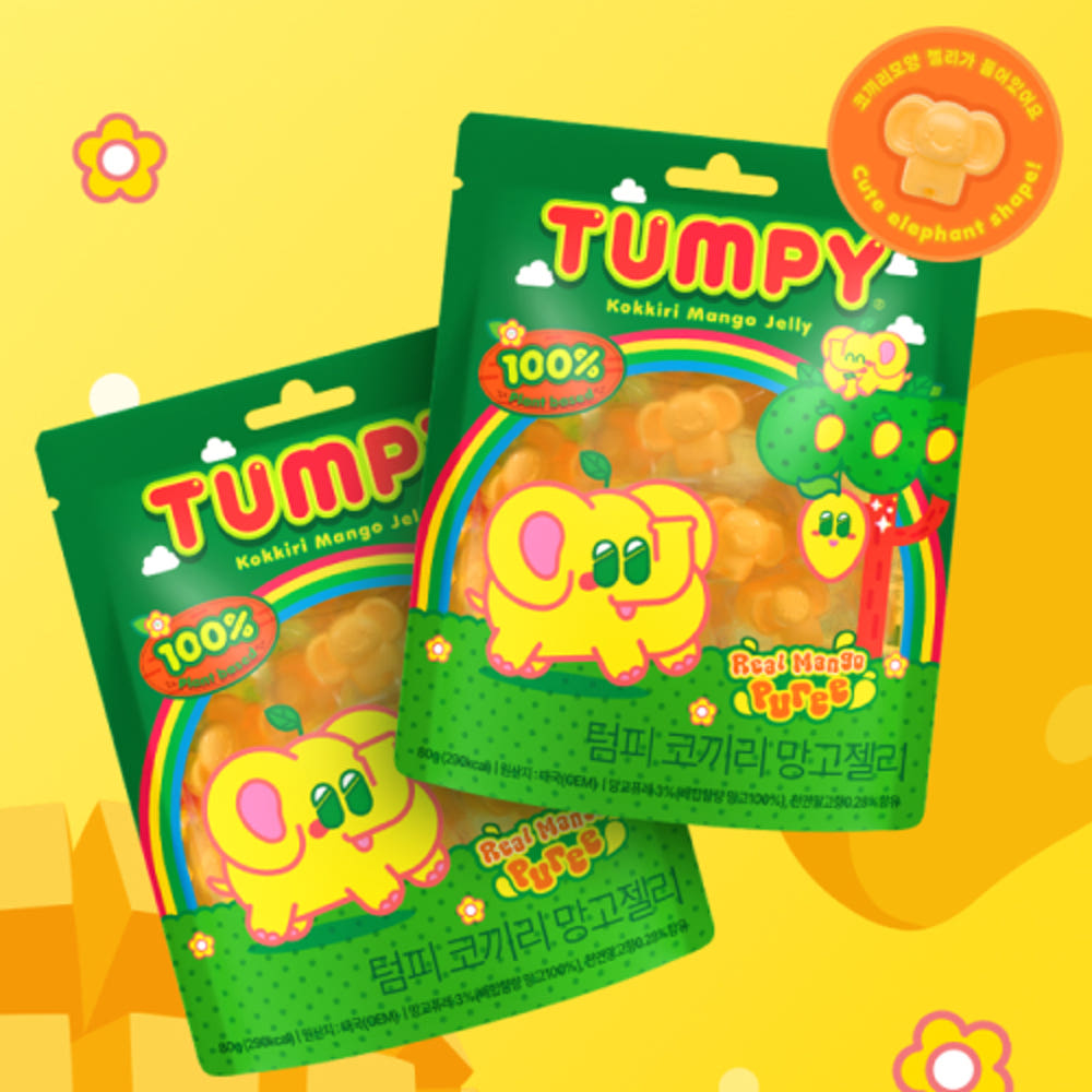 [TUMPY] 텀피 코끼리 망고 젤리 (80g*12개)
