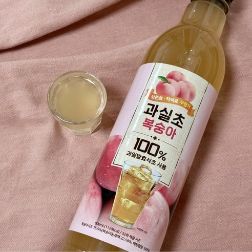 복숭아 과실초 800ML 1병
