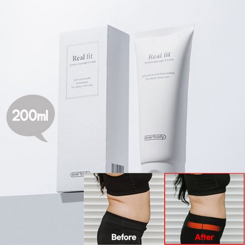 에버바디 리얼핏 아로마 마사지 크림 200ml