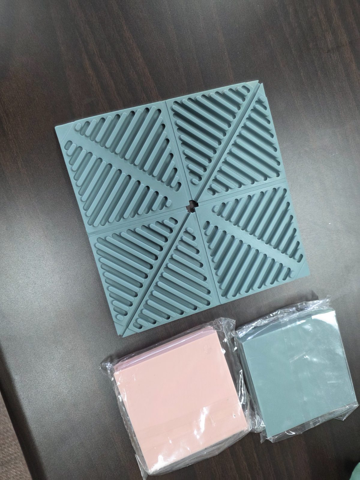 다용도 사각 접이식 실리콘 냄비 받침대