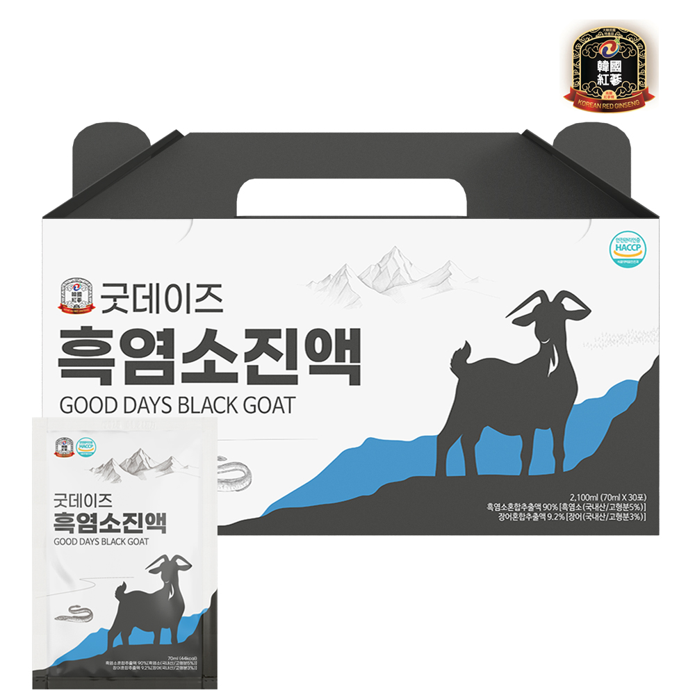 [한국고려홍삼] 굿데이즈 흑염소진액 30포 (70ml X 30포)