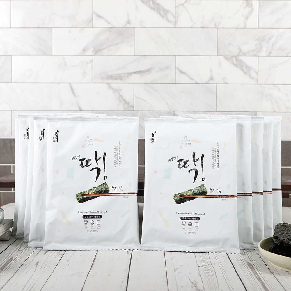 [새벽바다] 딱김 조미김 * 3봉 (1봉*5매25g)
