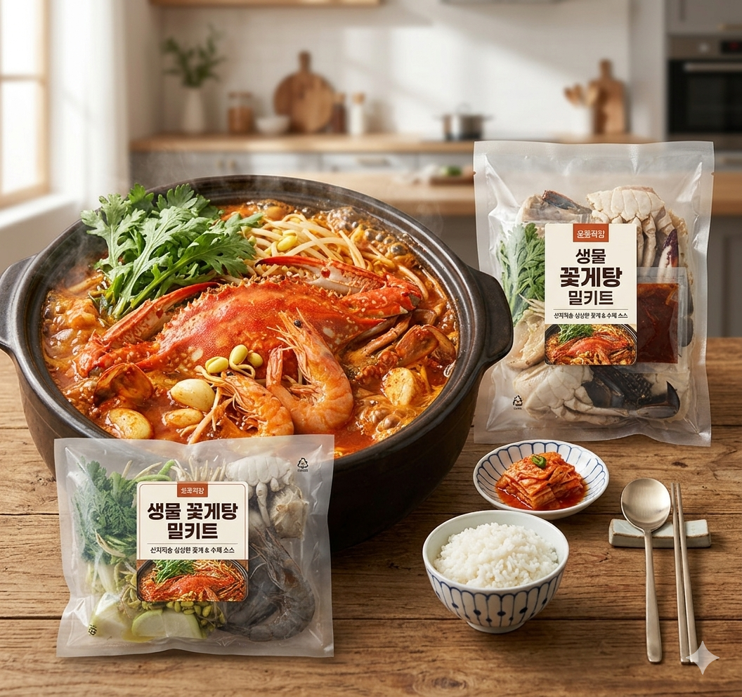 [형돈유통] 꽃게탕(냉장 1~2인분) 약 800g 즉석조리식품