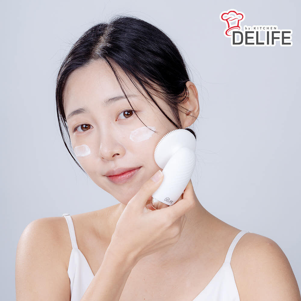 [오토닛] 실리콘 진동 클렌져 핑크 화이트