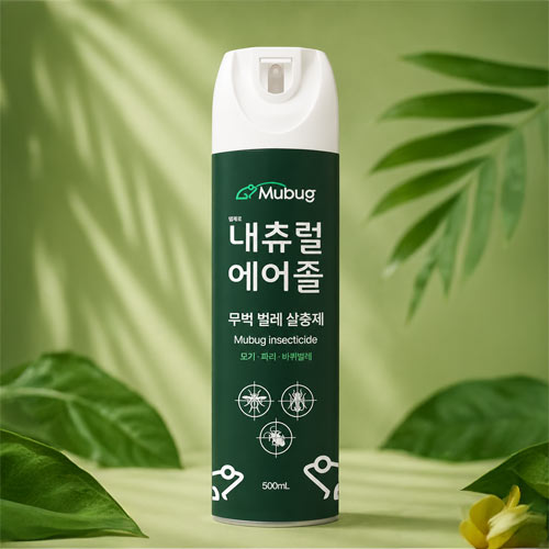 [약국판매상품]무벅 내츄럴 에어졸(모기,파리,바퀴벌레) 500mL