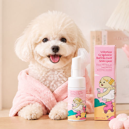 강아지 발세정 발레리안 그래핀 버블 풋 샴푸 80ml