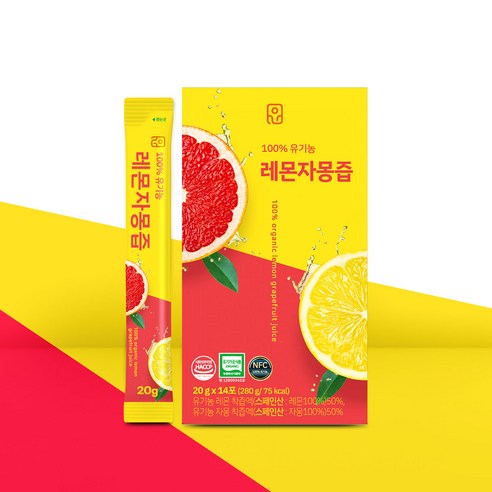 윤고집 유기농 레몬자몽즙 14p, 280g, 1개
