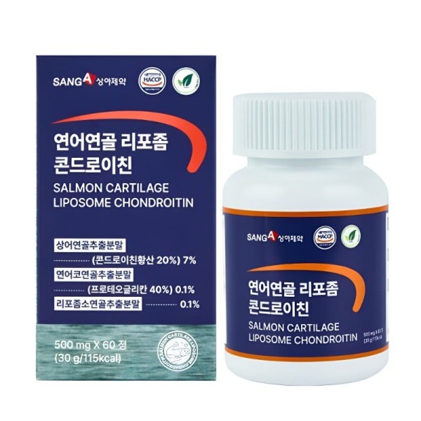 상아제약 연어연골 리포좀 콘드로이친 60정