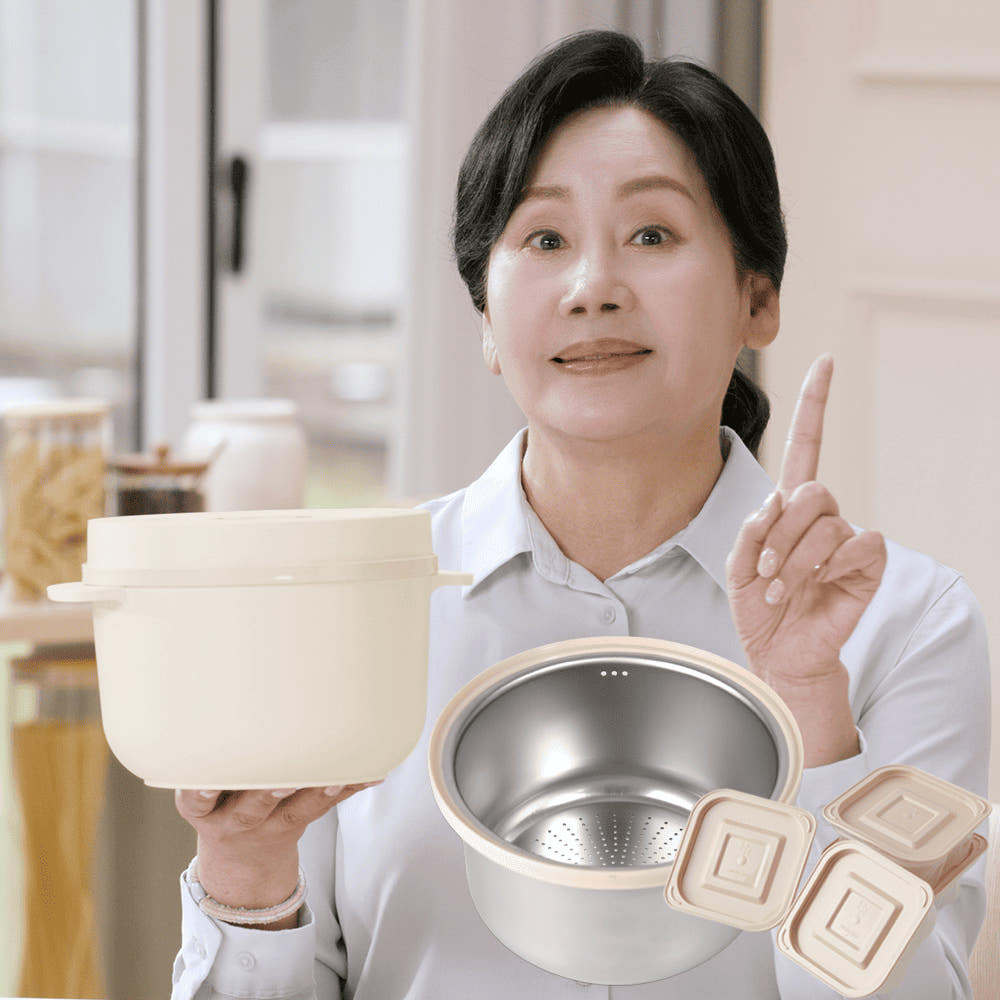 홍여진의 하이로 건강 스텐 저당 밥솥 홈쇼핑 용기 4세트