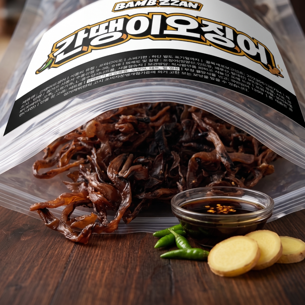 [밤짠] 간땡이오징어 150g
