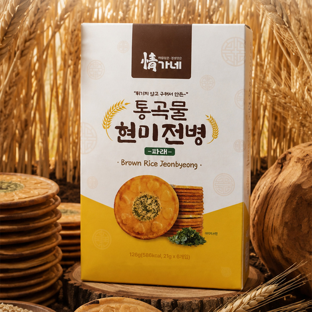 정가네 통곡물 현미전병 7박스 센베이 구운과자 전병과자