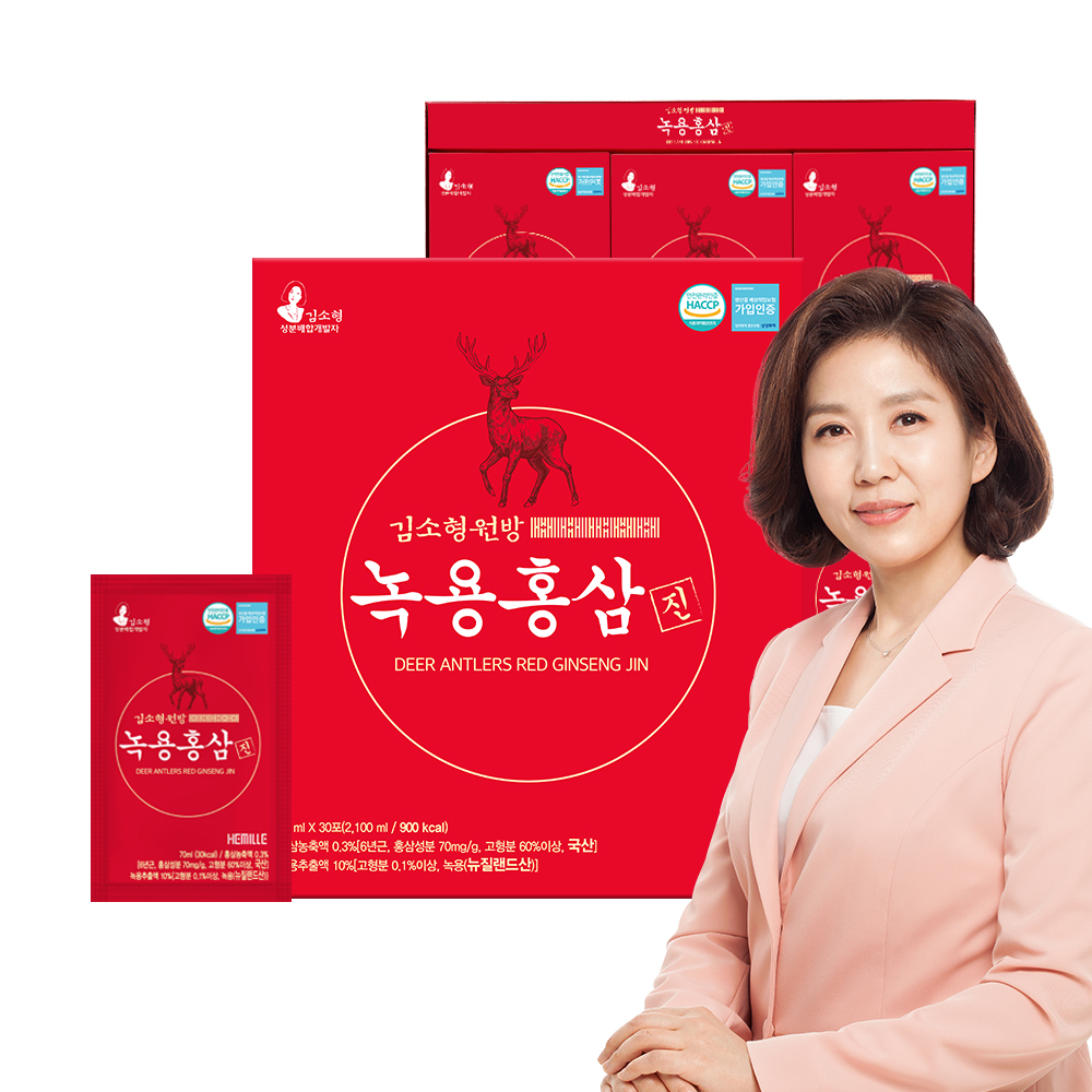 [김소형원방]녹용홍삼진 70ml*30포 (명절 효도선물)