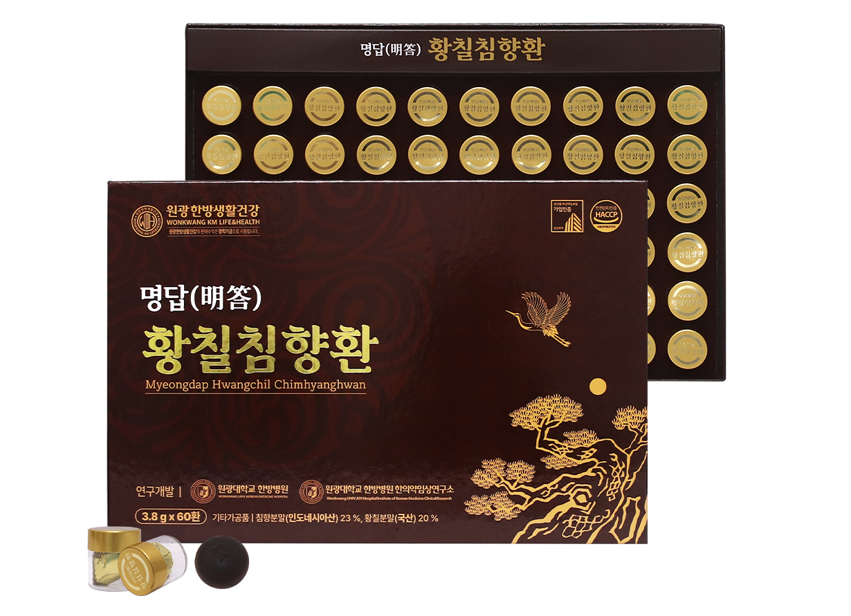 [원광한방생활건강] 명답황칠침향환 3.8g*60환 (명절 효도선물)