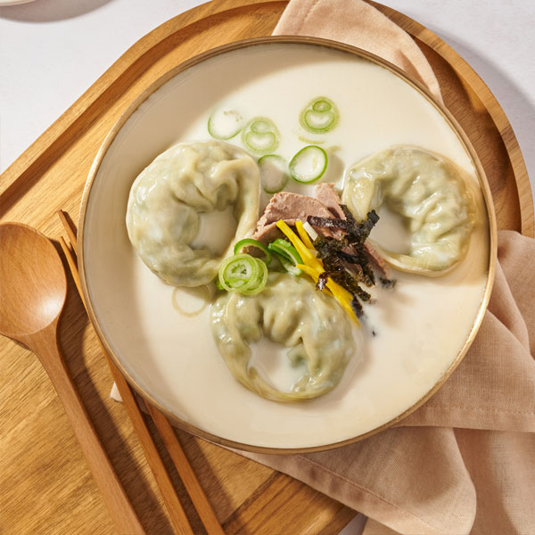 [전주한옥] 속이 꽉찬 도가니 왕만둣국 700g(1.5인분)