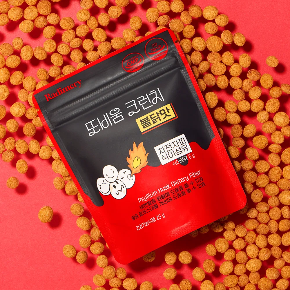 또비움 크런치 불닭맛 차전자피 식이섬유 25g 건강기능식품