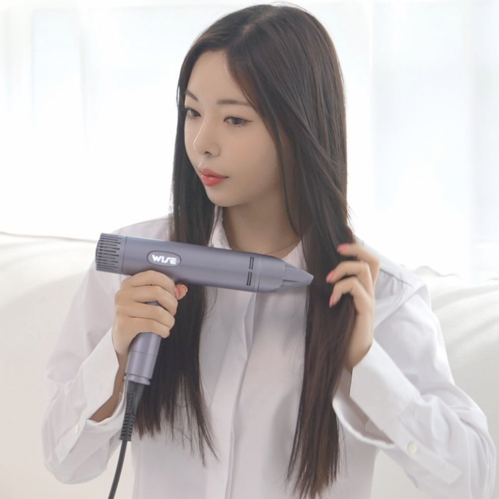 여행용 BLDC 헤어드라이기 와이즈 아이레 접이식 휴대용 초고속 음이온 드라이기